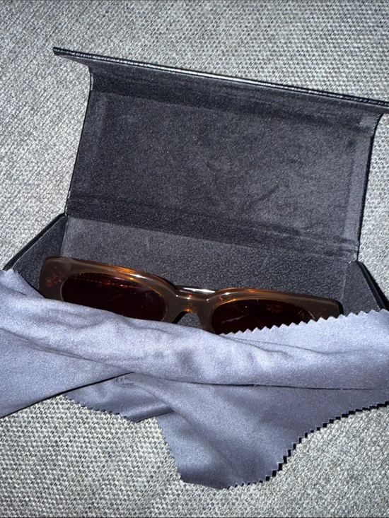 DEZI Brown BOOKED Sunglasses with Dark Brown Lenses main image 5